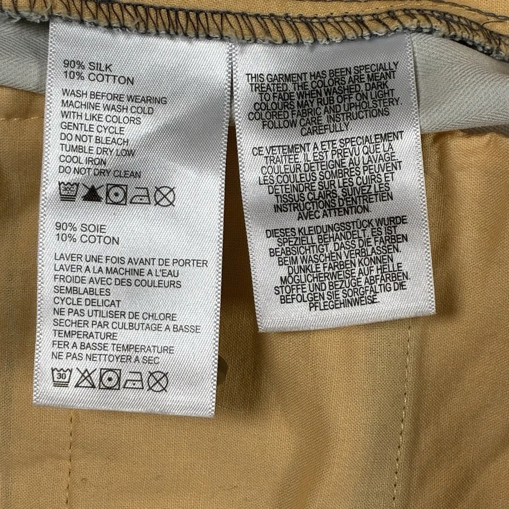Tommy Bahama Men's 36 X 30 Gray Straight Leg Silk Cotton Pleated Chino Pants